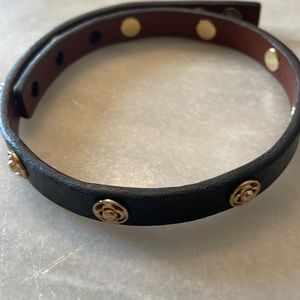 Stella & Dot leather wrap bracelet